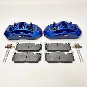 BMW M5 F10 front OEM 6-piston brake calipers (pair) with OEM brake pads